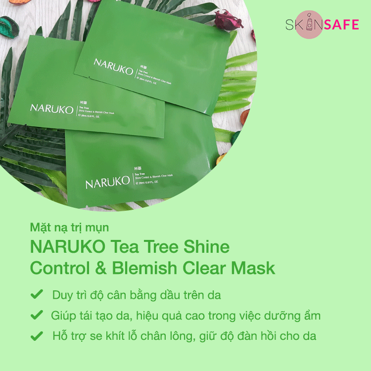 NARUKO Tea Tree Shine Control & Blemish Clear Mask