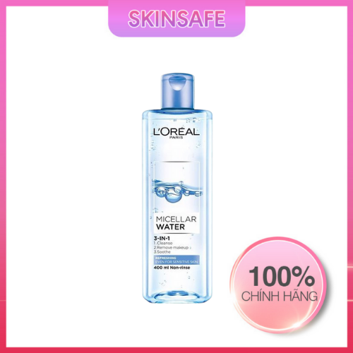 Nước tẩy trang L’Oreal Micellar Water 3in1 Refreshing Even Sensitive Skin