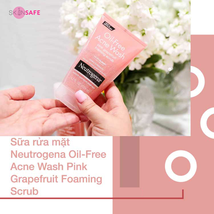 Sữa rửa mặt Neutrogena Oil-Free Acne Wash Pink Grapefruit Foaming Scrub